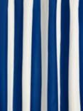 John Lewis ANYDAY Vertical Stripe Recycled Polyester Shower Curtain, Colbalt
