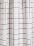 John Lewis Textured Windowpane Check Recycled Polyester Shower Curtain