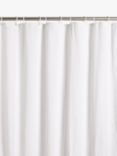 John Lewis Textured Seersucker Recycled Polyester Shower Curtain, White