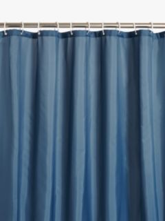 John Lewis ANYDAY Recycled Polyester Shower Curtain, Bluestone