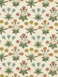 Morris & Co. Daisy Embroidery Furnishing Fabric, Cream/Multi
