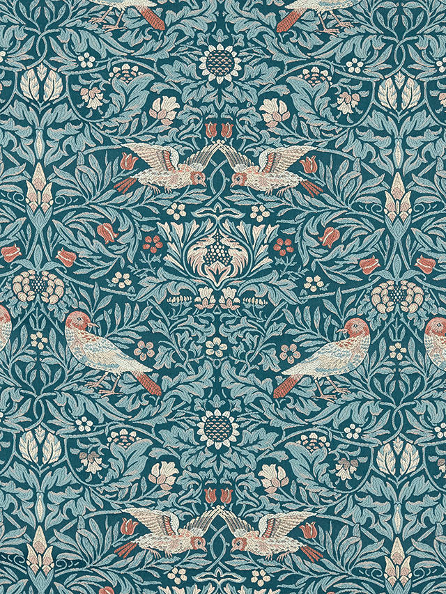 Morris & Co. Bird Tapestry Furnishing Fabric, Webb's Blue