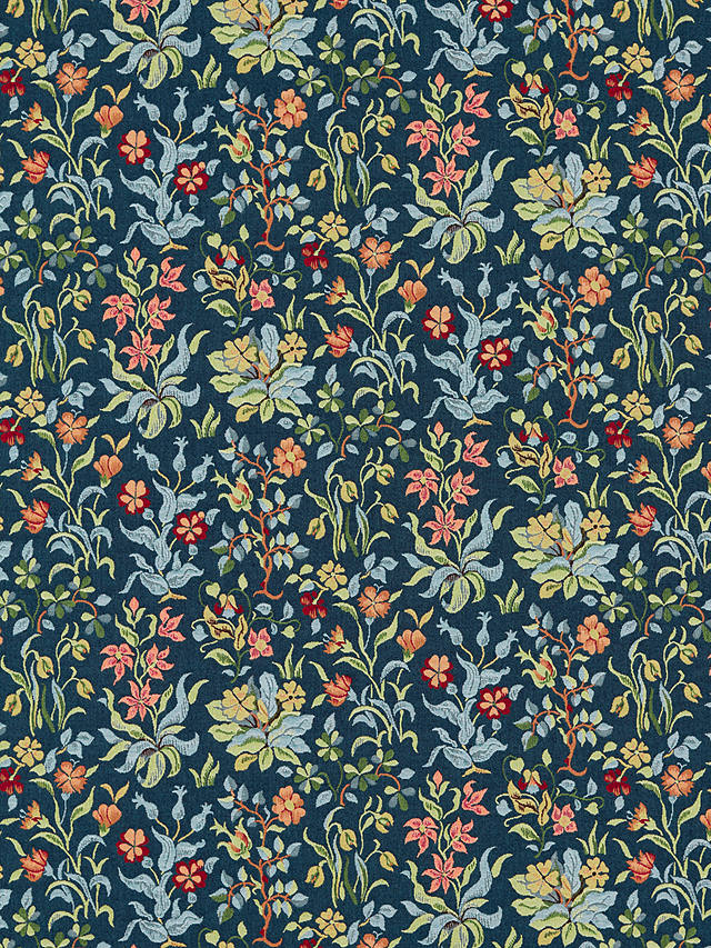 Morris & Co. Flowers by May Furnishing Fabric, Indigo