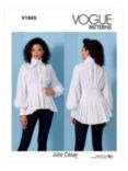Vogue Misses' Peplum Shirt Sewing Pattern, V1845