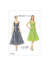 Vogue Misses' Criss Cross Halter Dress Sewing Pattern, V1883A5