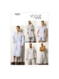 Vogue Men's Robe, Belt, Top, Shorts and Pants Sewing Pattern, V8964