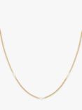 Astrid & Miyu Navette Cubic Zirconia Chain Necklace, Gold