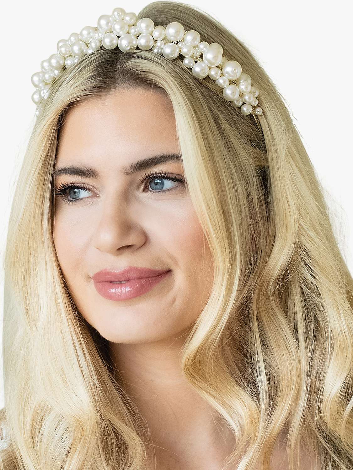 Buy Ivory & Co. Odyssey Silver Plated Faux Pearl Tiara, Silver Online at johnlewis.com
