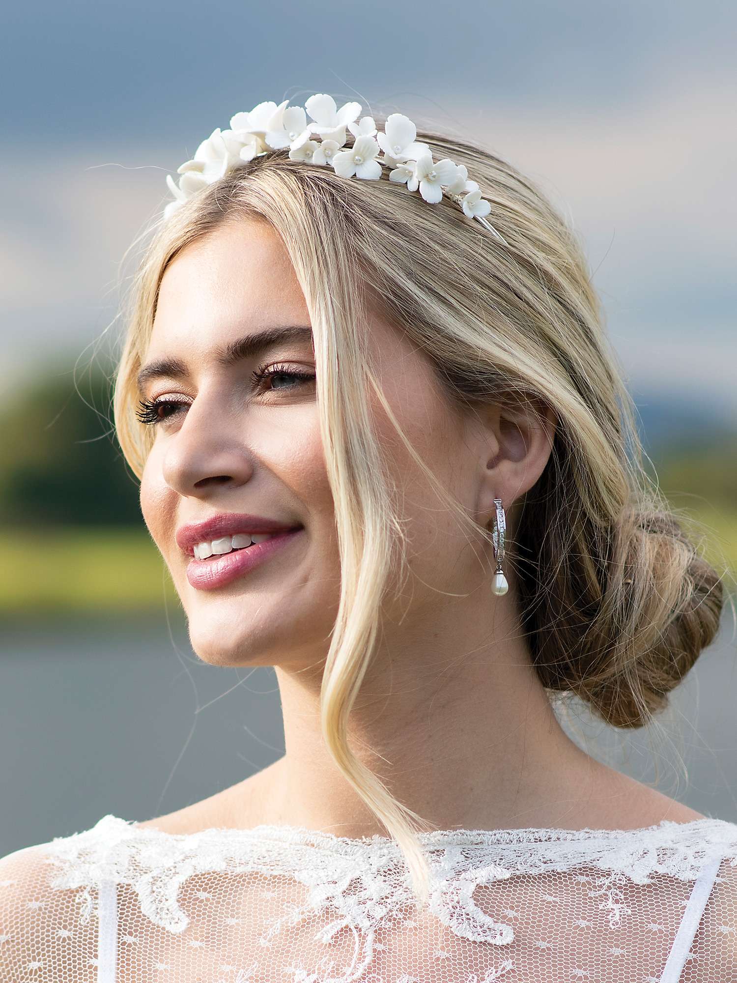 Buy Ivory & Co. Wildflower Silver Plated Floral Tiara, Silver Online at johnlewis.com