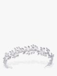 Ivory & Co. Utopia Silver Plated Leafy Tiara, Silver