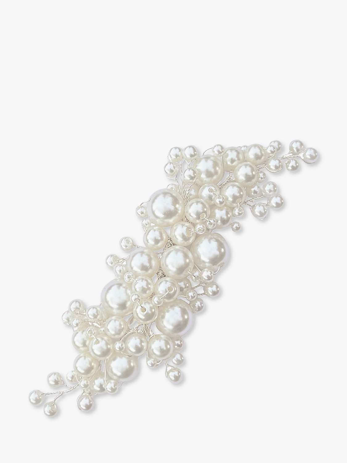 Buy Ivory & Co. Pearl Blossom Silver Plated Hair Clip, Silver Online at johnlewis.com