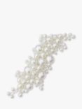 Ivory & Co. Pearl Blossom Silver Plated Hair Clip, Silver