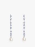 Ivory & Co. Melbourne Crystal & Faux Pearl Drop Earrings