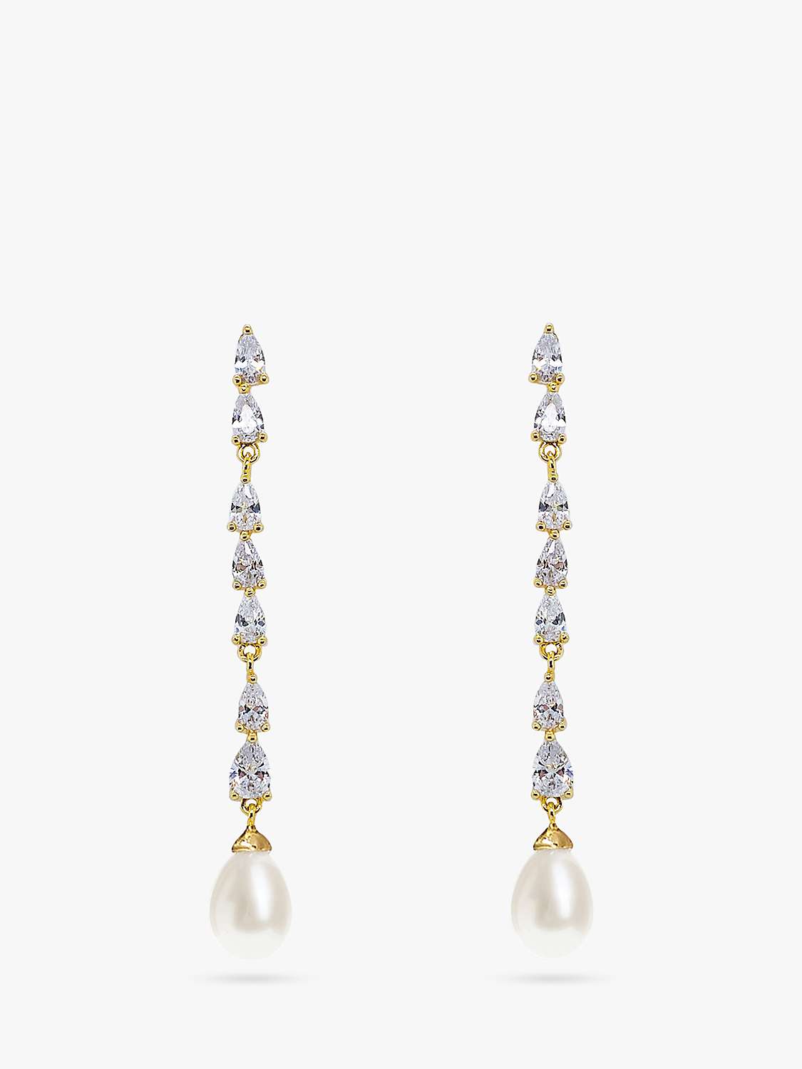 Buy Ivory & Co. Melbourne Crystal & Faux Pearl Drop Earrings Online at johnlewis.com