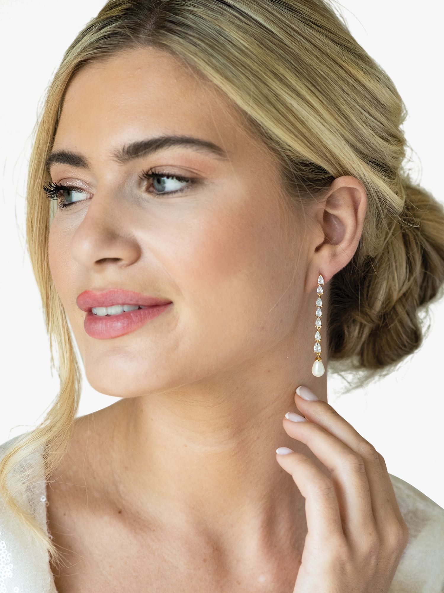 Buy Ivory & Co. Melbourne Crystal & Faux Pearl Drop Earrings Online at johnlewis.com