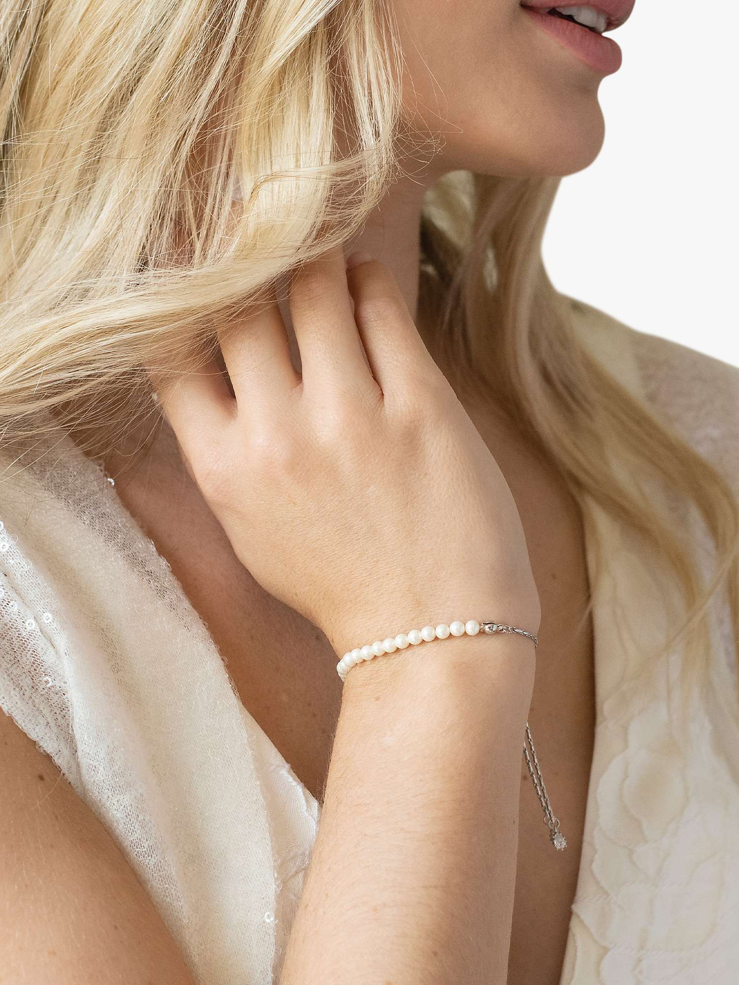 Buy Ivory & Co. Carlisle Faux Pearl Beaded Bracelet Online at johnlewis.com