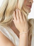 Ivory & Co. Carlisle Faux Pearl Beaded Bracelet, Gold