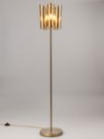 John Lewis Viscount Floor Lamp, Matt Antique Brass