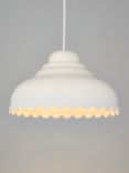 John Lewis Scallop Easy-to-Fit Ceiling Shade, White