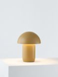 John Lewis Mushroom Rechargeable Dimmable Table Lamp, Taupe