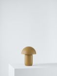 John Lewis Mushroom Rechargeable Dimmable Table Lamp, Taupe