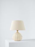 John Lewis Notton Scallop Table Lamp, Distressed White