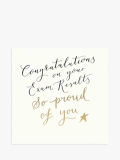 Woodmansterne Proud of You Exams Congratulations Card