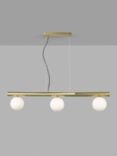 Swoon Collins 3 Pendant Diner Ceiling Light, Gold