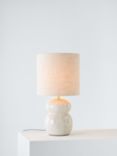 John Lewis Speckle Ceramic Table Lamp, White