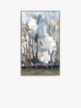 A Lera - 'Silversong Birch' Framed Canvas Print, 70 x 43cm, Blue/Grey