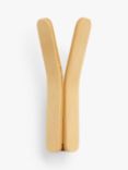 John Lewis Bamboo Double Coat Hook, Natural