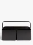 John Lewis Large Metal Storage Caddy Holder, Black