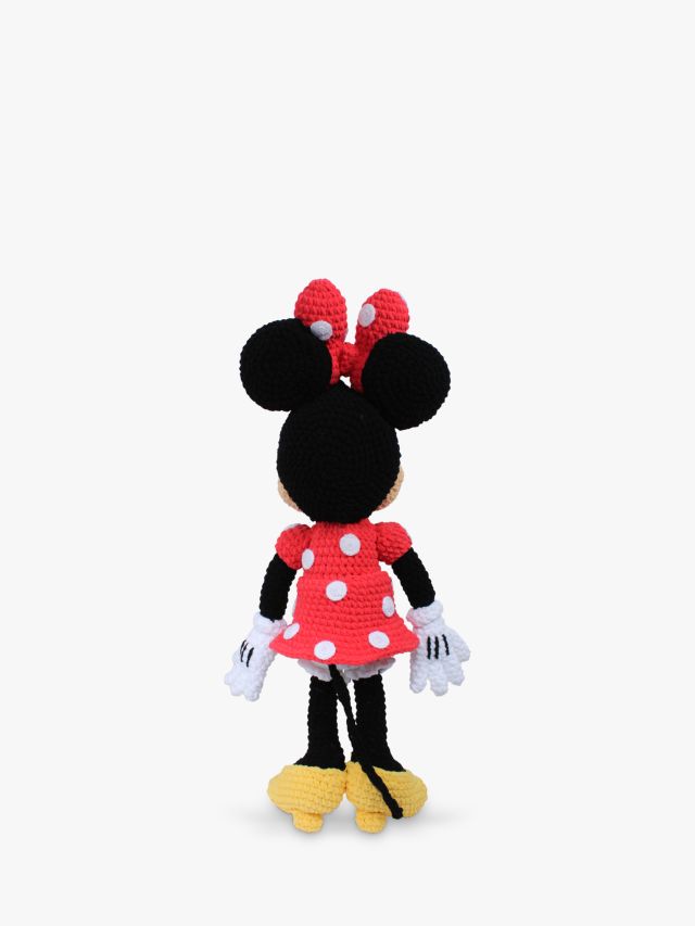 Hand Crocheted Amigurumi Disney Minnie Mouse Soft Doll Stuffed 18