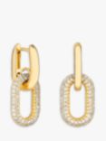 Jon Richard Chain Drop Earrings, Gold