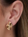 Jon Richard Polished Layered Clip-On Earrings, Gold