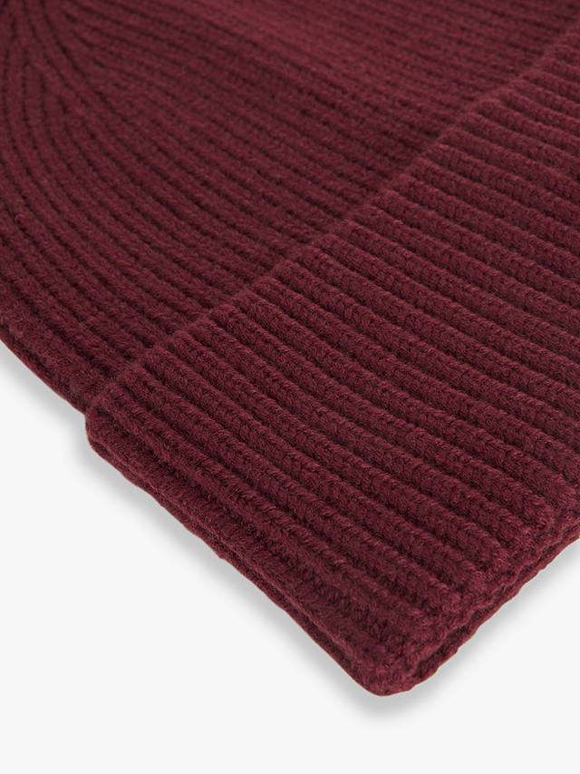 John Lewis ANYDAY Knitted Beanie, Cabernet