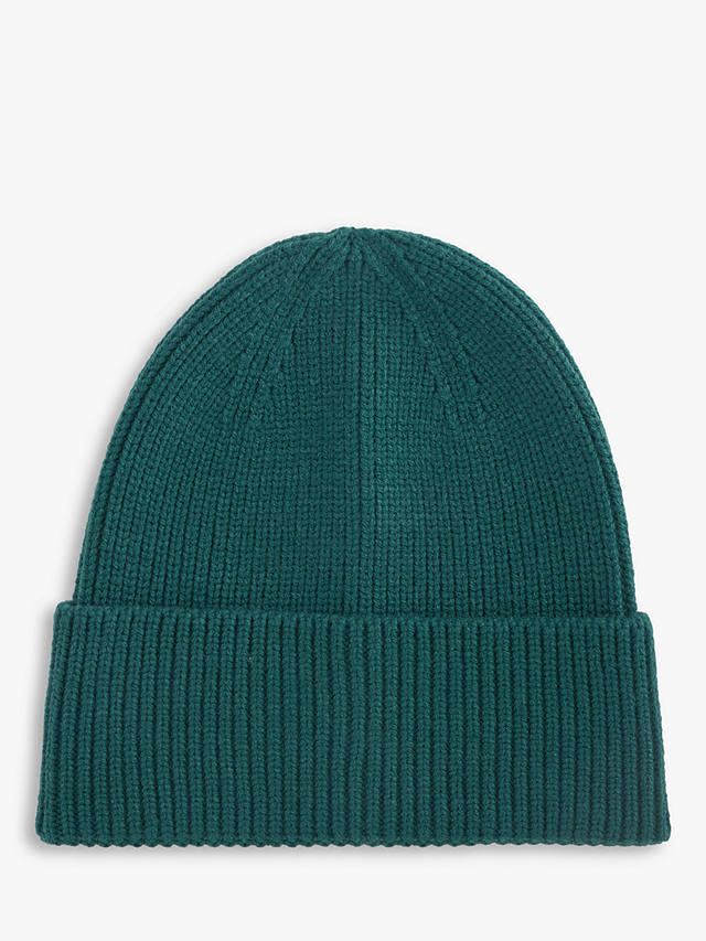 John Lewis ANYDAY Knitted Beanie, Pacific at John Lewis & Partners