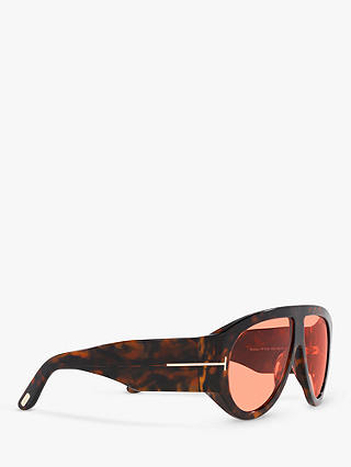TOM FORD FT1044 Men's Aviator Sunglasses, Brown/Pink