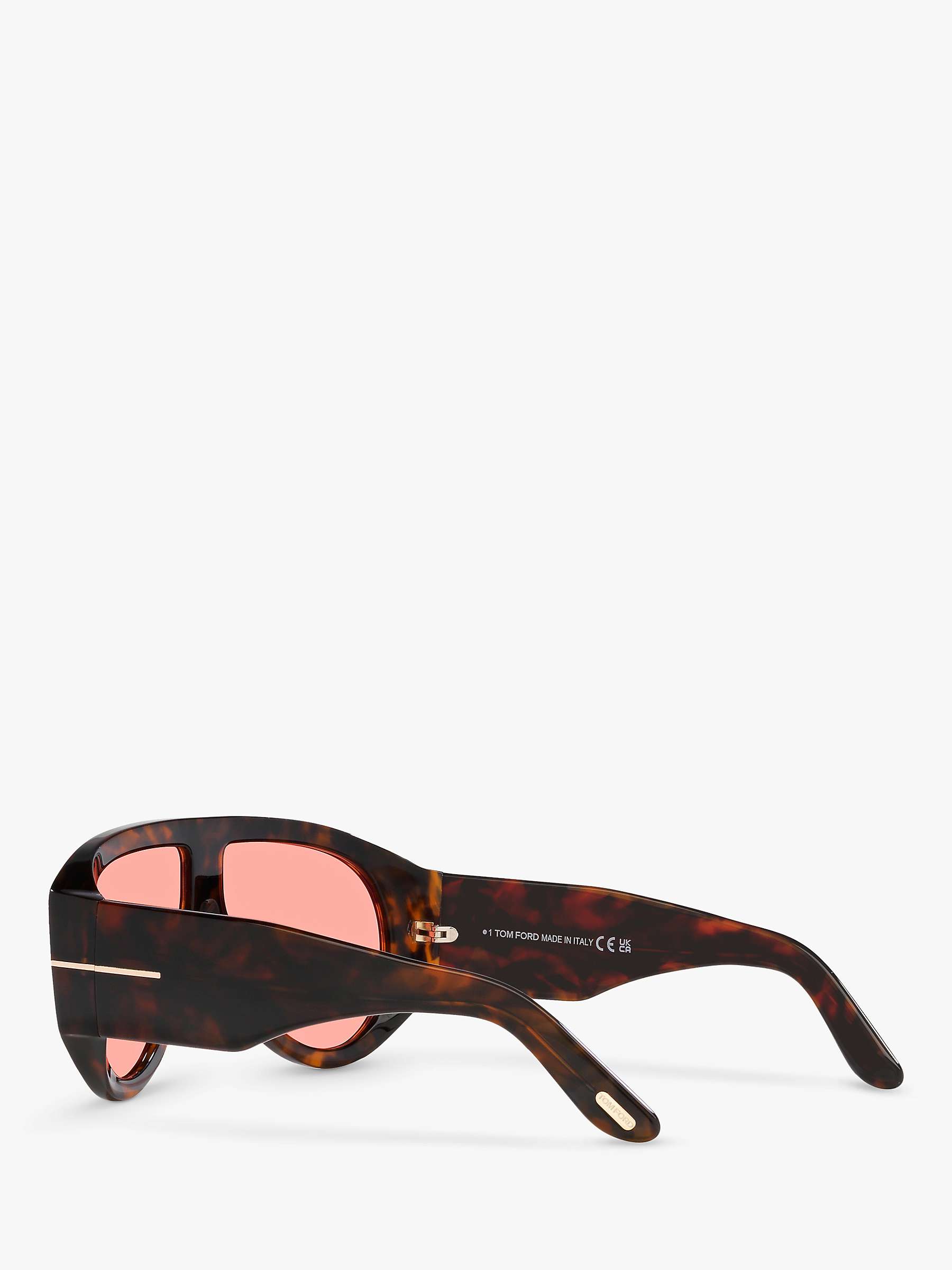 Buy TOM FORD FT1044 Men's Aviator Sunglasses, Brown/Pink Online at johnlewis.com