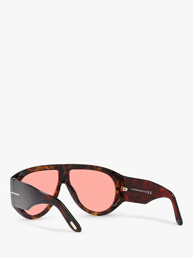 TOM FORD FT1044 Men's Aviator Sunglasses, Brown/Pink