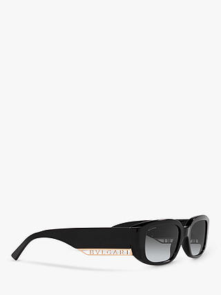 BVLGARI BV8259 Women's Rectangular Sunglasses, Black