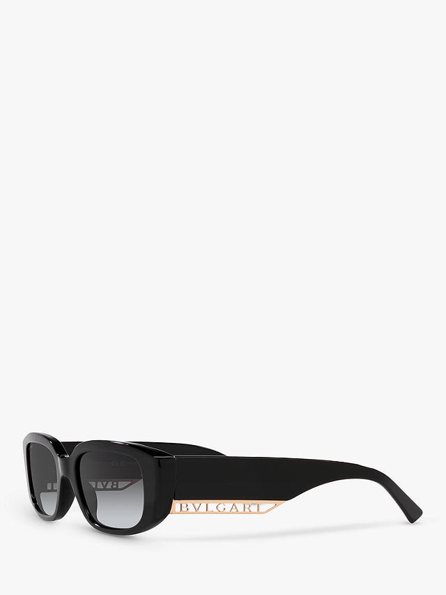 BVLGARI BV8259 Women's Rectangular Sunglasses, Black
