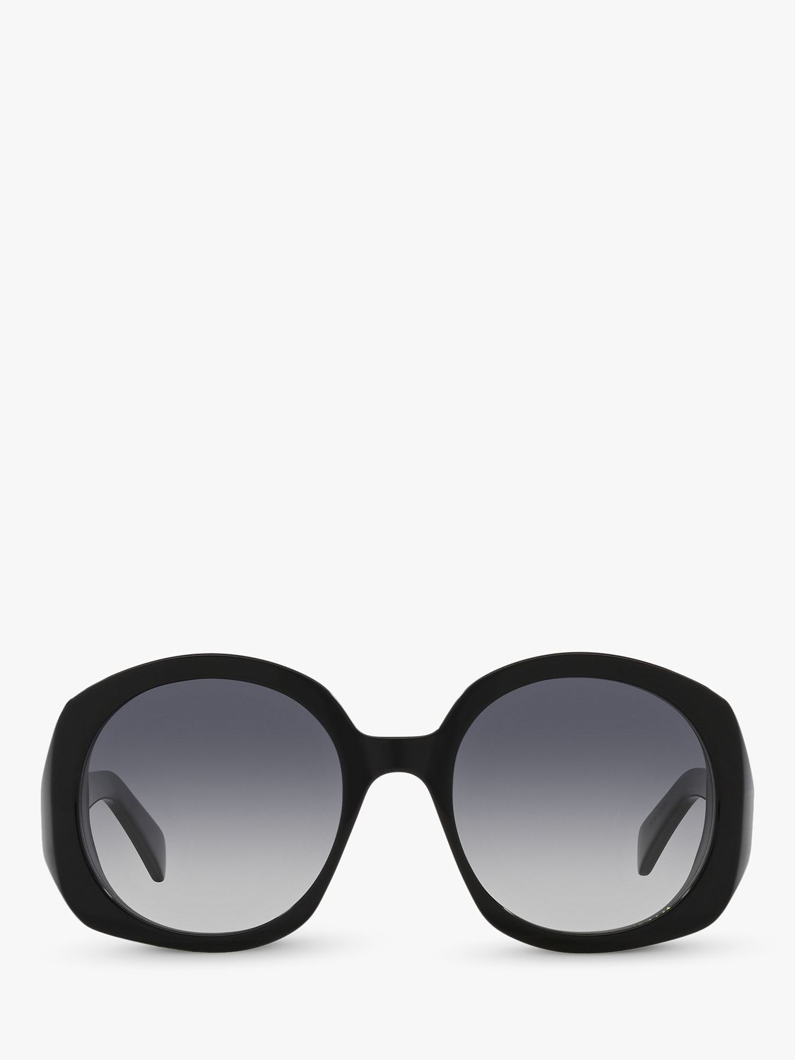 Celine CL000378 Women's Round Sunglasses, Black