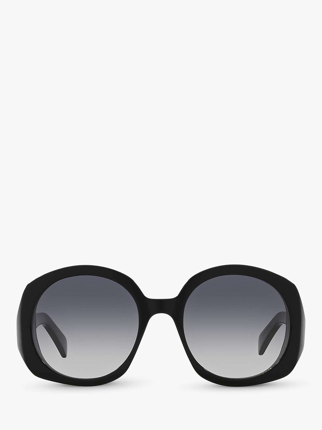 Buy Celine CL000378 Women's Round Sunglasses, Black Online at johnlewis.com