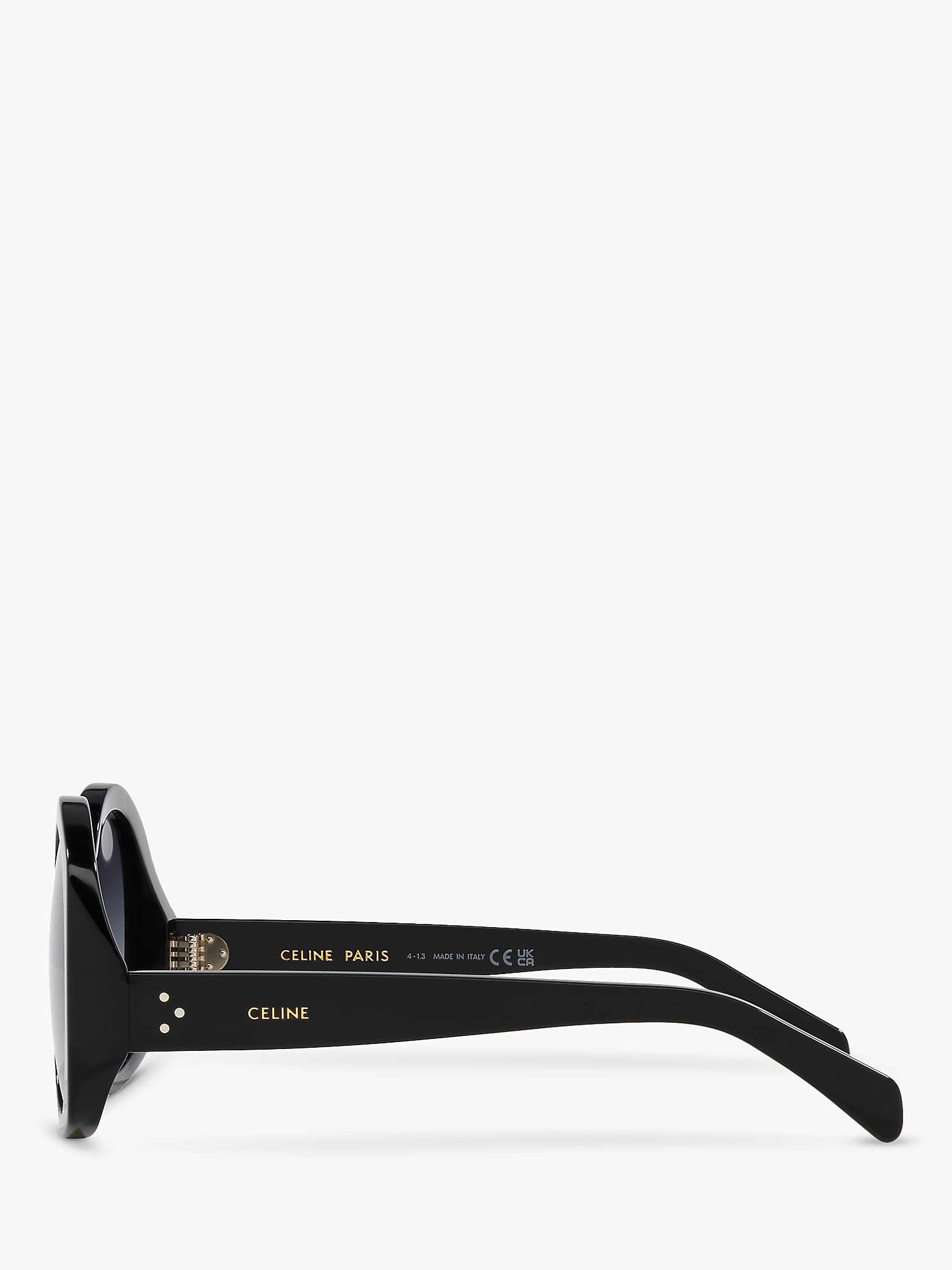 Buy Celine CL000378 Women's Round Sunglasses, Black Online at johnlewis.com
