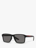 Prada Linea Rosa PS05YS Men's Rectangular Sunglasses, Black