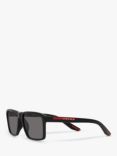 Prada Linea Rosa PS05YS Men's Rectangular Sunglasses, Black