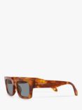 Armani Exchange AR8184U Men's Rectangular Sunglasses, Red Havana