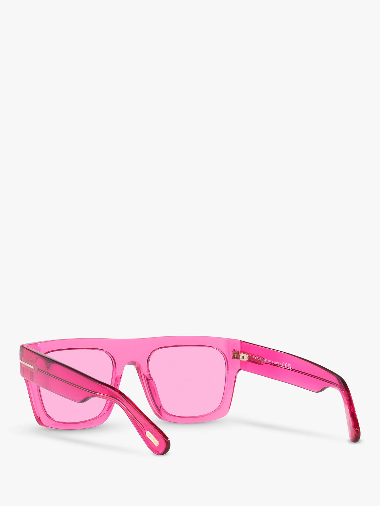 Buy TOM FORD TR001029 Women's Rectangular Sunglasses, Pink Online at johnlewis.com