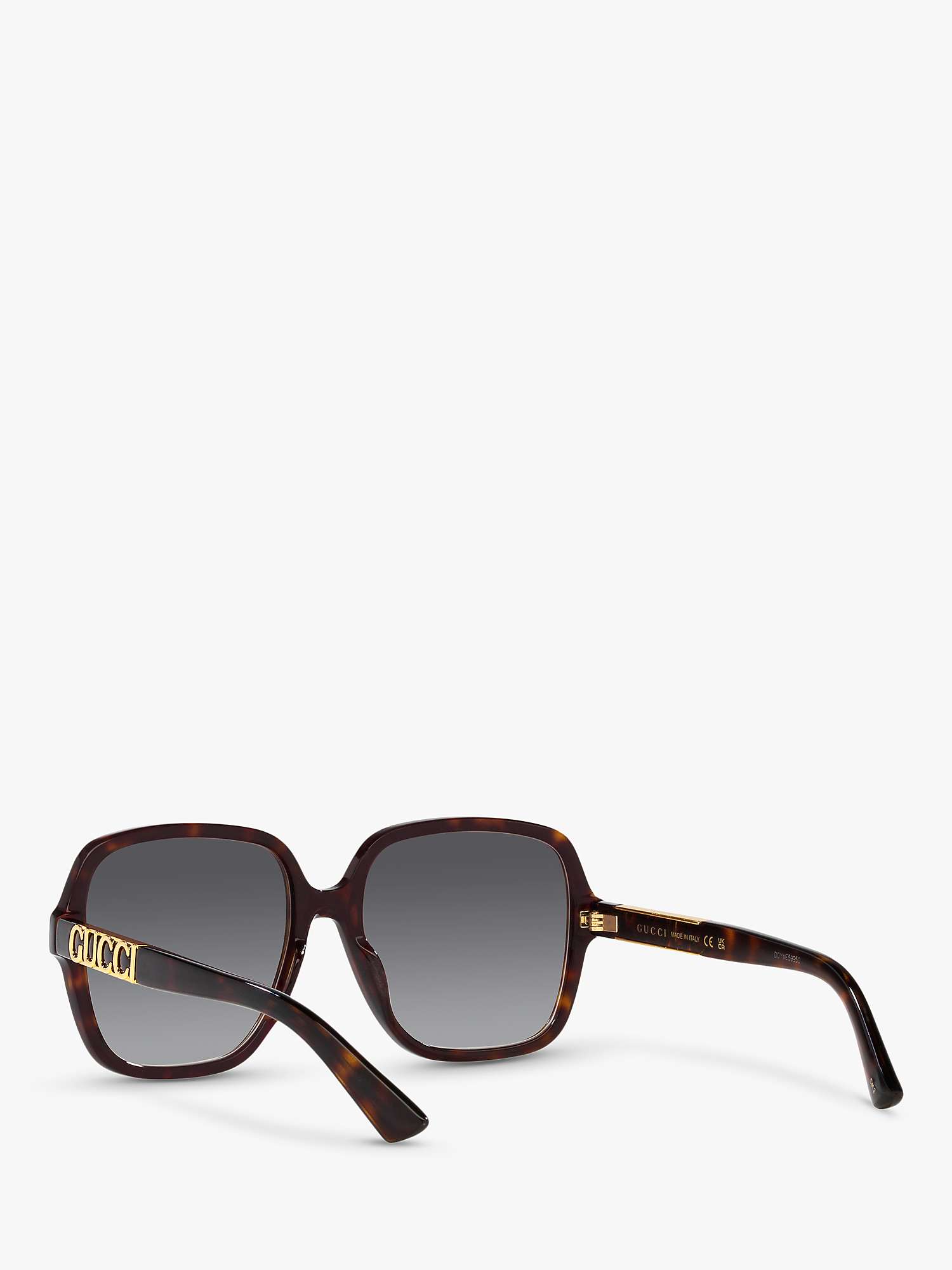 Buy Gucci GG1189S Unisex Square Sunglasses, Brown/Grey Gradient Online at johnlewis.com
